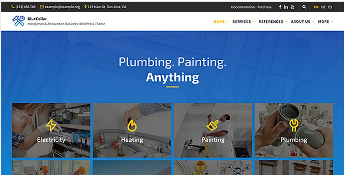 BlueCollar - Handyman & Renovation Business WordPress Theme 2.7.12