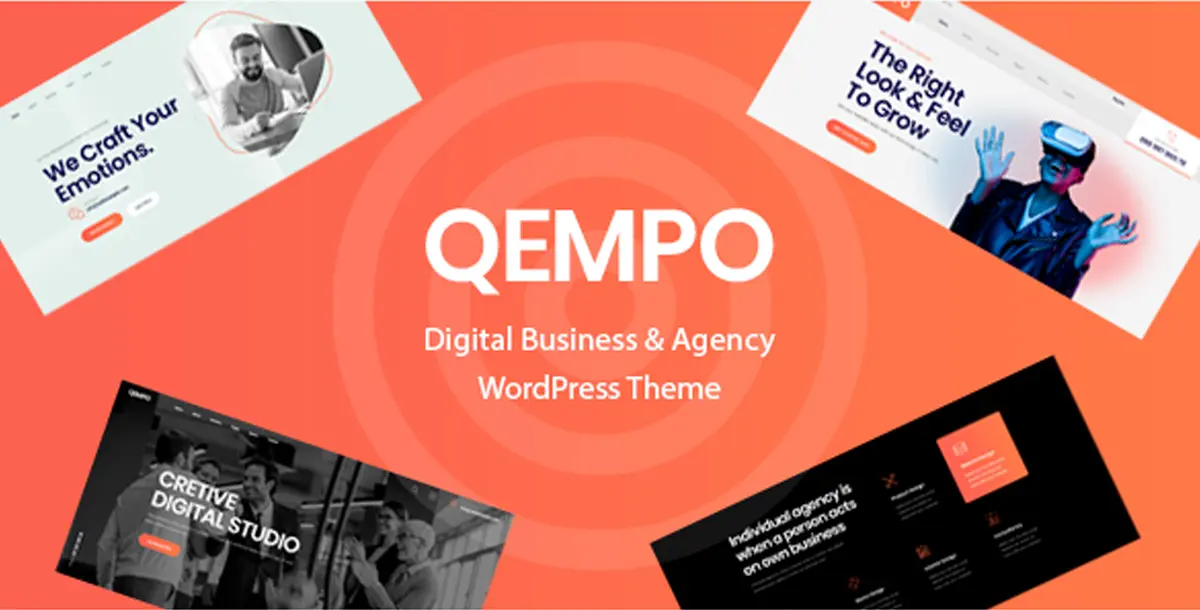 Qempo - Digital Agency Services WordPress Theme 1.3.6