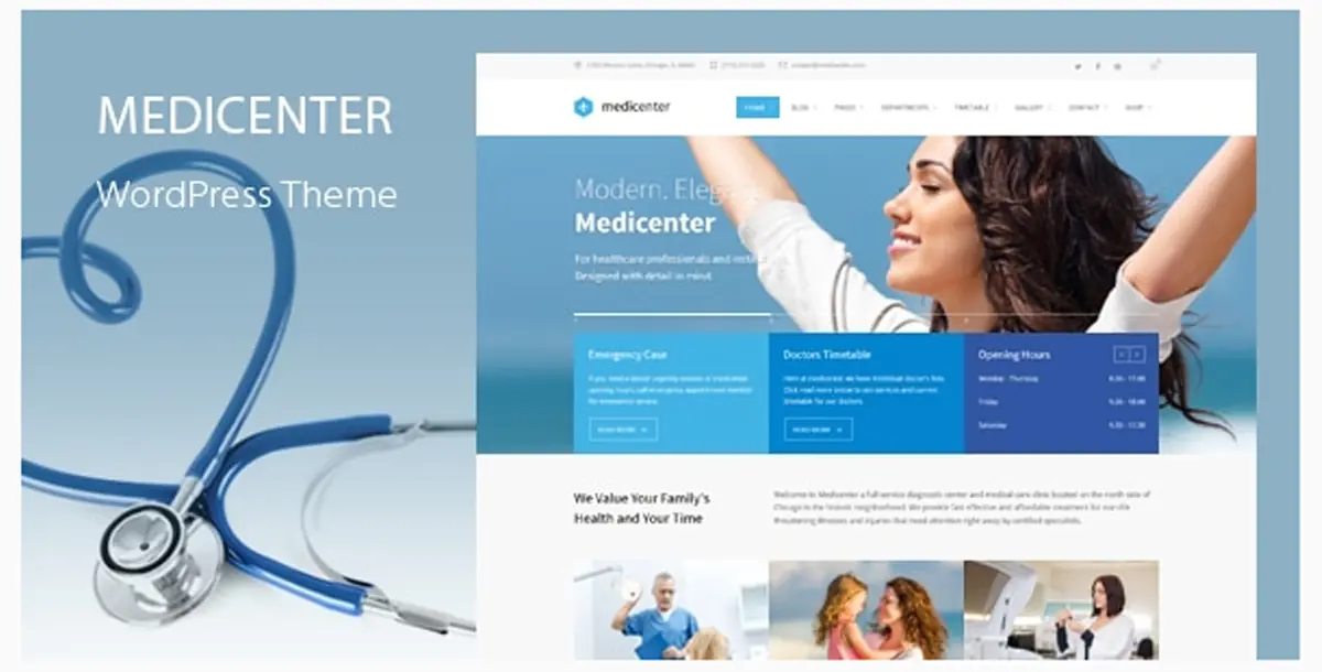 (Update Support) MediCenter - Health Medical Clinic WordPress Theme