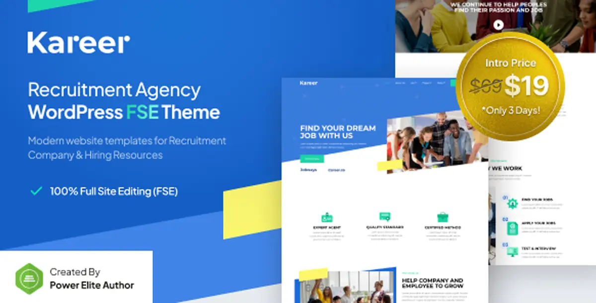 Kareer – Human Resource & Recruitment Agency FSE WordPress Theme 1.0.0