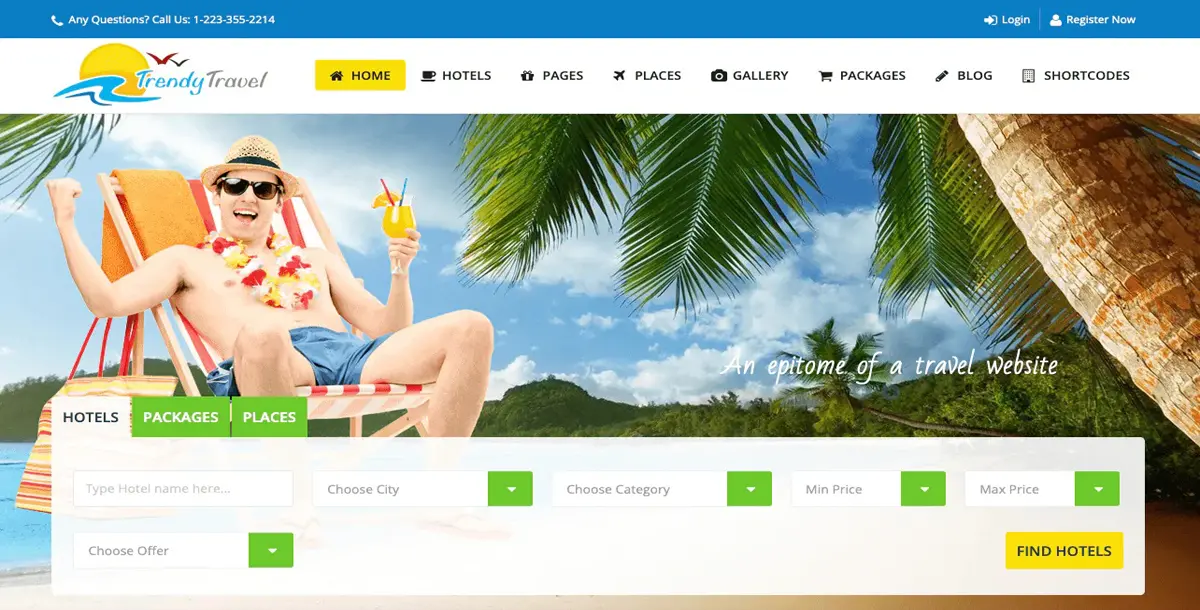 Trendy Travel WP Themes 6.2